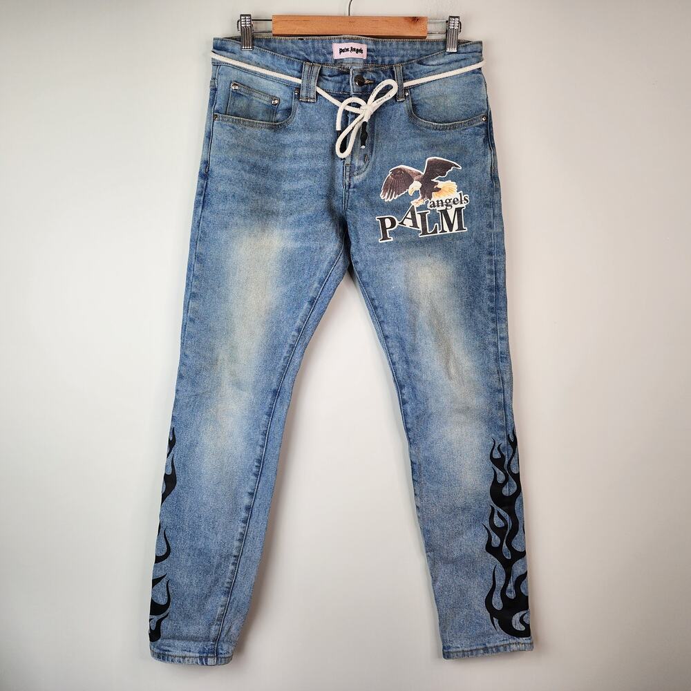 Palm Angels Eagle Skinny Jeans Size 30